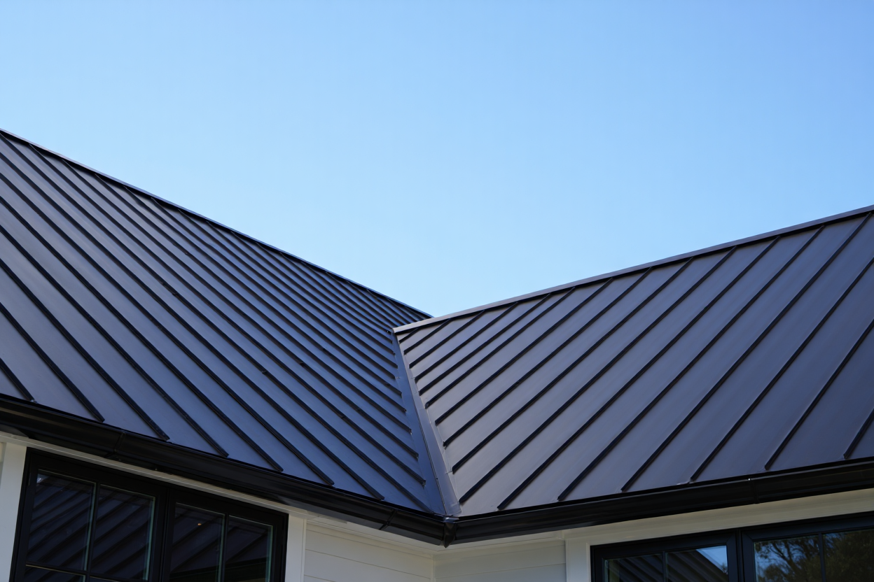 Standing seam metal roof